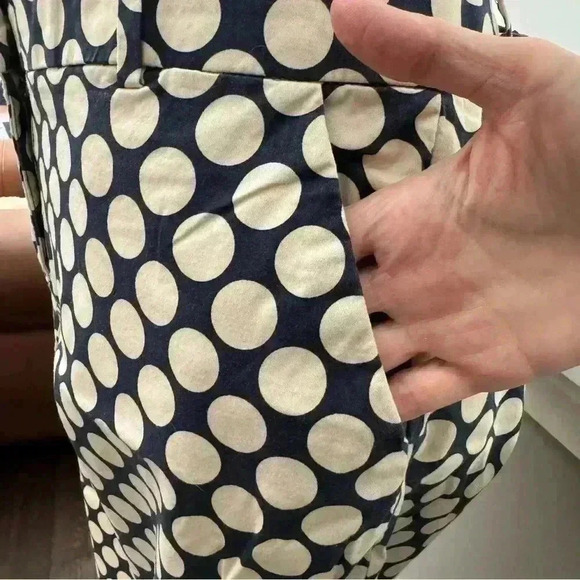 J. Crew Polka Dot Straight Leg  Pant - Picture 4 of 8